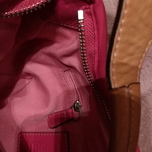 Authentic Coach w mono/leather handbag - Picture 11 of 12